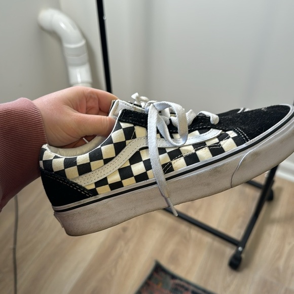 Vans Off the Wall Classic Canvas Casual Checker Skater Sneakers Men 6.5 Women 8 - Picture 5 of 6